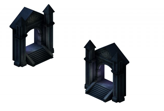 city underground city palace - shimen 3D Модель .c4d .max .obj .3ds .fbx .stl .blend 