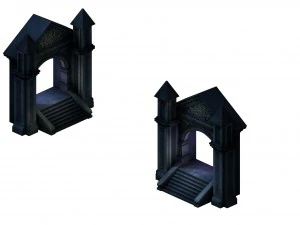 palacio de la ciudad subterr&aacute;nea de la ciudad - shimen Modelo 3D