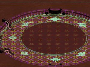 city underground palace - surface pits 3D Model