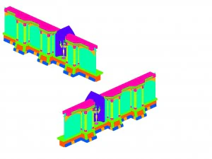 city underground palace - wall 02 3D Model