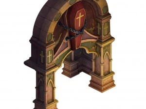 city underground palace - shimen - coffin 3D Model