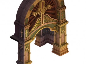 city underground palace - shimen - cross Modelo 3D