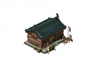 game model - city clothing store tailor shop 3D Model