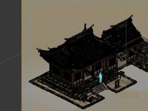 game model - city - warehouse 3D Model