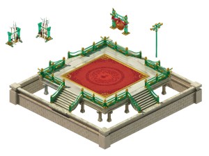 urban architecture - contest ring platform 3D Model