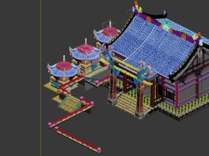 game model - urban construction pet shop 3D Model