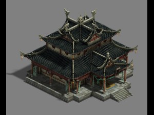city buildings - large houses 16 Modello 3D