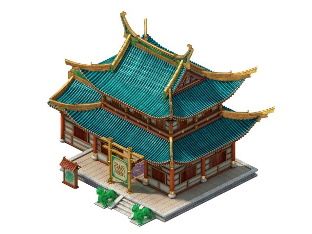 game model city building pawn shop Modelo 3D in Decora o 3DExport