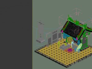 game model - city architecture - hair shop 3D Model