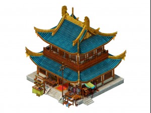 game model - city architecture - clothing store 3D Model