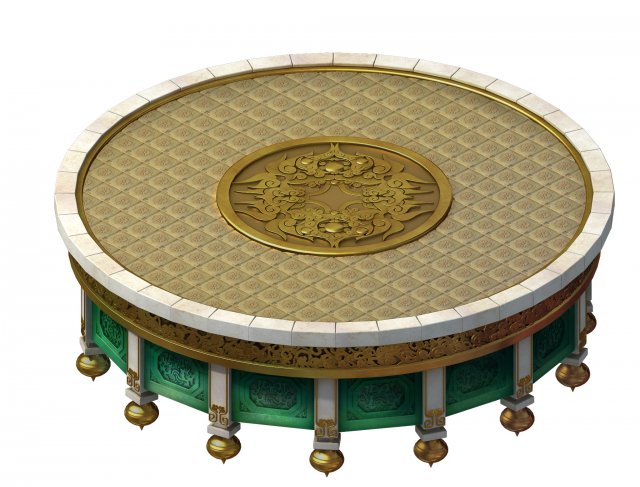 city architecture - sightseeing round table 3D मॉडल .c4d .max .obj .3ds .fbx .stl .blend