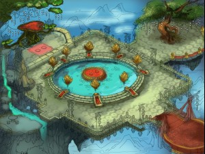 game model - city architecture - marriage scene Modello 3D