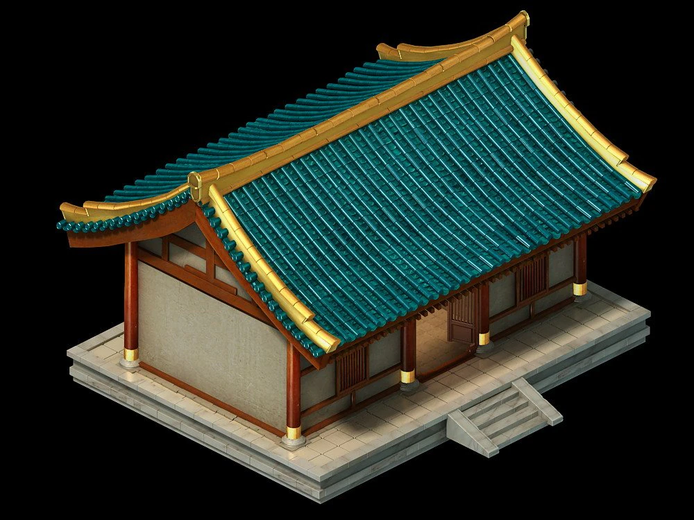 city building - housing 02 3D Model .c4d .max .obj .3ds .fbx .stl .blend