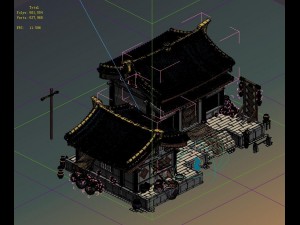 city building - wine shop 3D 模型