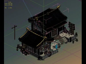 city building - wine shop 3D Model