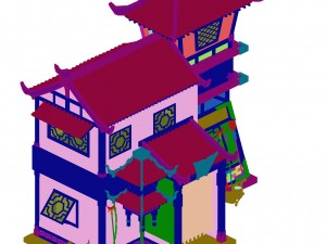 city building - forging shop 3D मॉडल