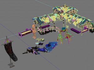 city building - pig farm Modelo 3D