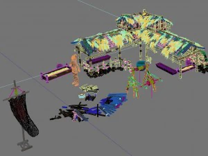city building - pig farm 3D Model