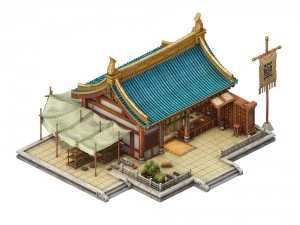 市の建物 - 薬局 03 3Dモデル