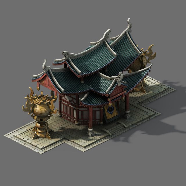 city building - pharmacy 05 3D Модель .c4d .max .obj .3ds .fbx .stl .blend 