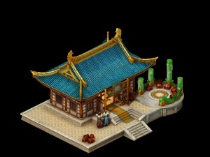 city construction - equipment identification shop 3D 모델