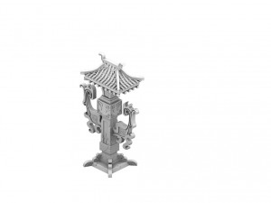 city building - decorative pillars 3D 模型