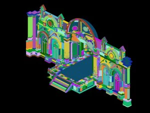 city churches - entrance 3D Model