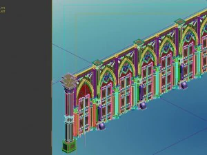 city churches - walls 3D Model