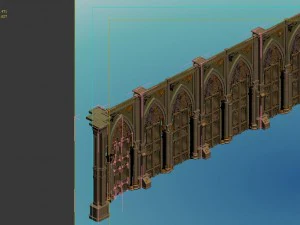 city churches - walls 3D Model