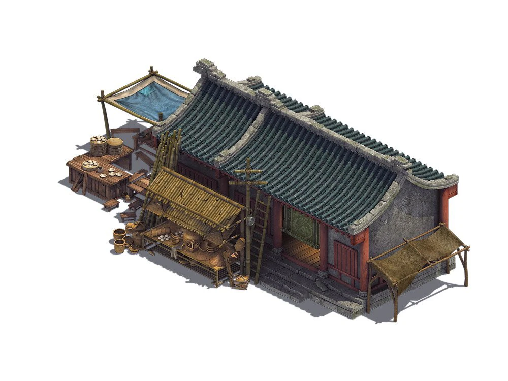 city - inn 13 3D Model .c4d .max .obj .3ds .fbx .stl .blend 