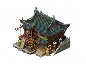 game model - city armor shop equipment shop 3D Model