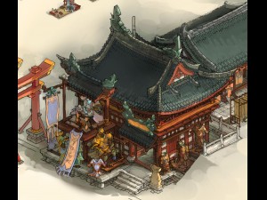 game model - city armor shop equipment shop 3D मॉडल