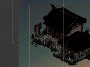 game model - city - wine shop Model 3D