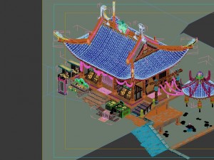game model - city - jewelry shop Modèle 3D