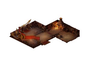 game model - city - library indoor 3D Model