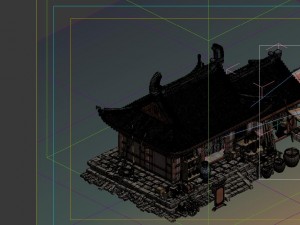 game model - city - small grocery store Model 3D