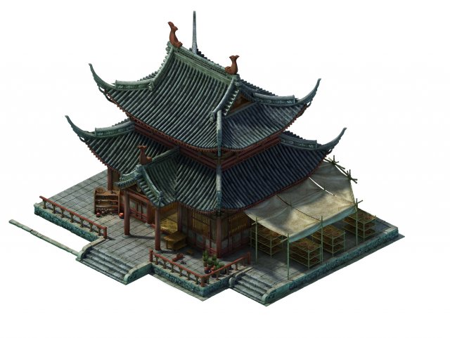 game model - city - pharmacy 3D 모델 .c4d .max .obj .3ds .fbx .stl .blend 