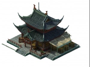 game model - city - pharmacy 3D Model