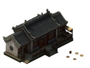 game model - city pharmacies thousand chi church 3D Model
