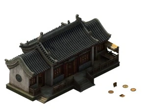game model - city pharmacies thousand chi church 3D Model