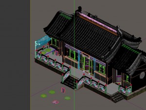 game model - city pharmacies thousand chi church 3D 모델