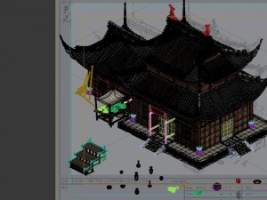game model - city - grocery store Modelo 3D