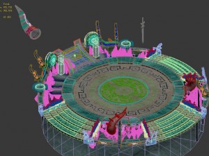 city center - contest arena Model 3D