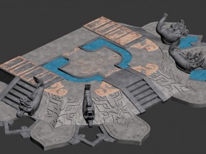 city center - ladder Model 3D