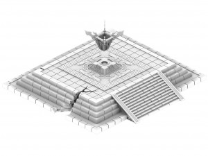 city center - rupture altar Modèle 3D
