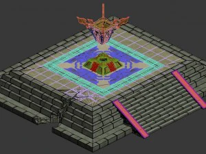 city center - rupture altar 3D Model