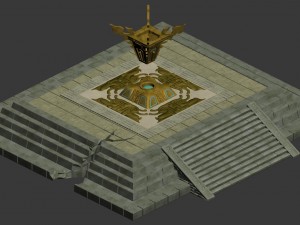city center - rupture altar Modèle 3D