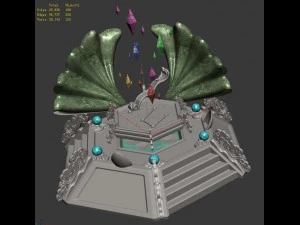 decoration of the city center - miracle 01 3D Model