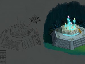 decoration of the city center - miracle 01 Model 3D