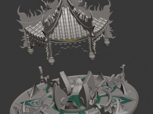 city center decoration - fortune spring 01 3D Model